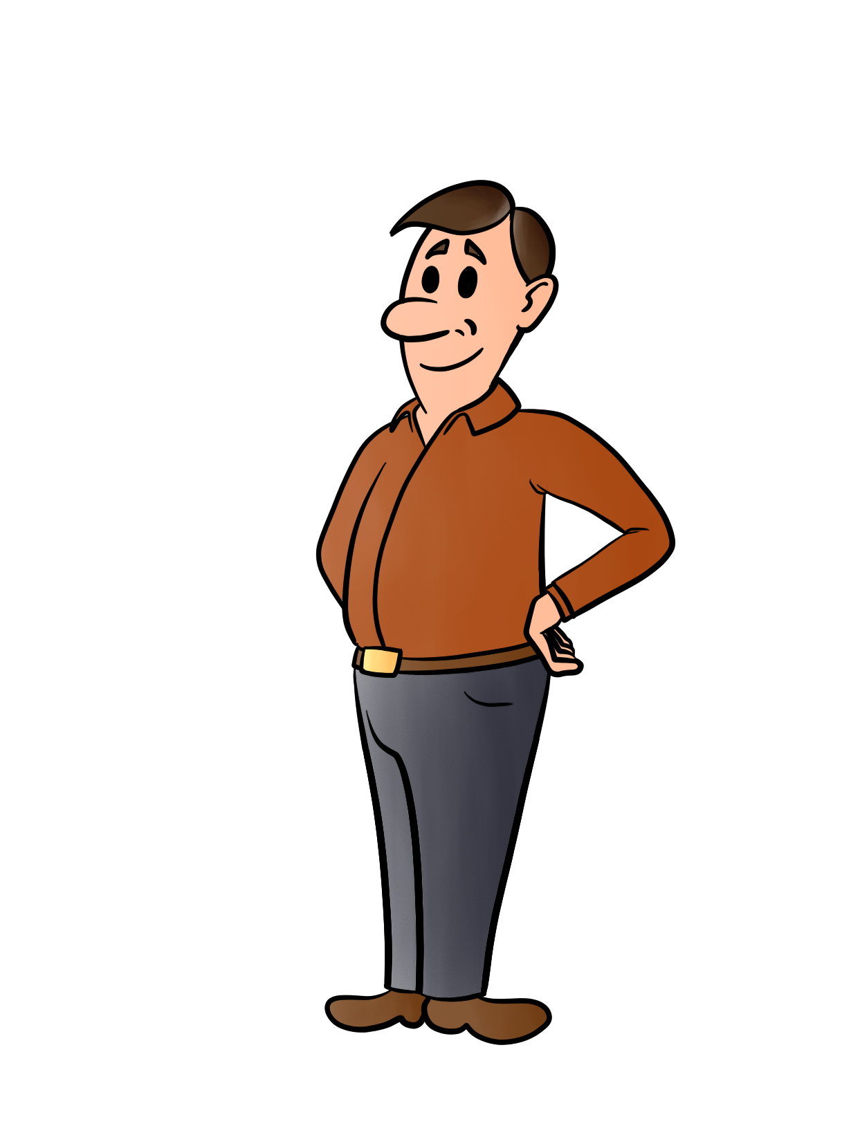 Free cartoon image: Happy Man - Hundreds of royalty-free pictures on Daily Doodle Free cartoon image: Happy Man - Hundreds of royalty-free pictures on Daily Doodle