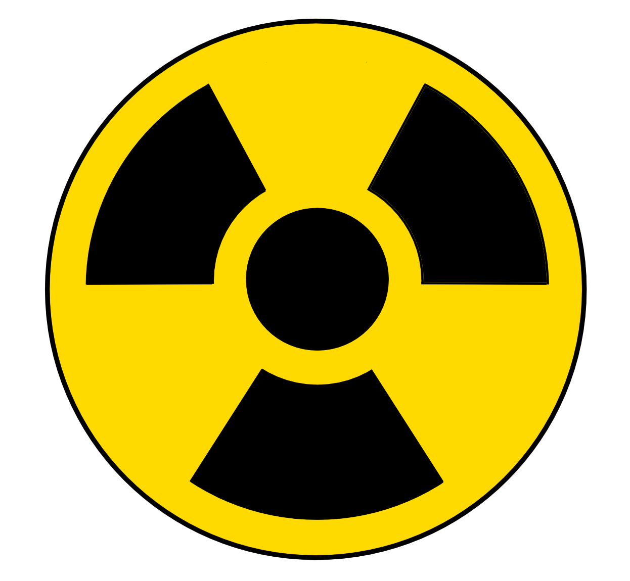 Free cartoon image: Radiation Symbol - Hundreds of royalty-free ...