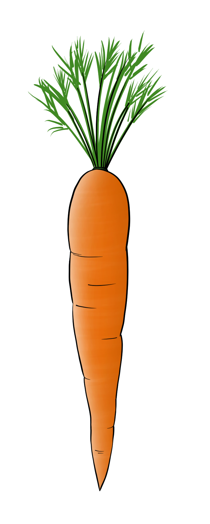Royalty-free cartoon image of a carrot