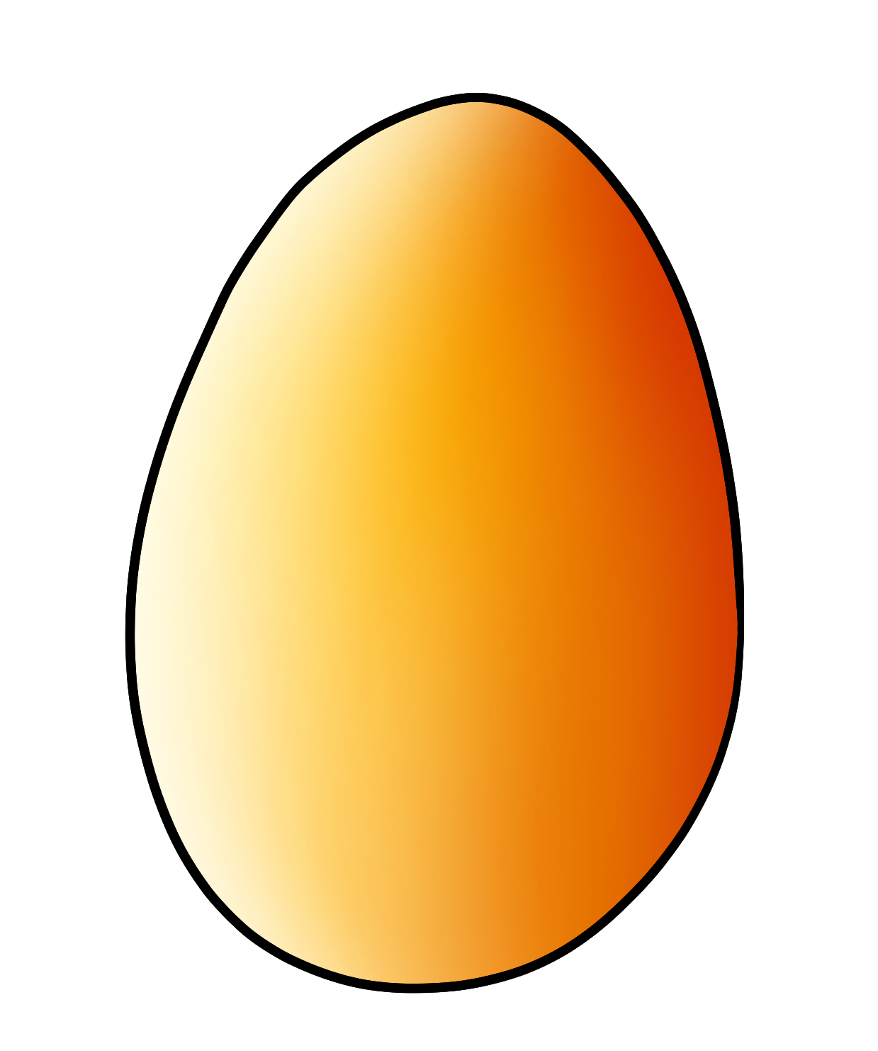 Royalty-free cartoon image of an easter egg