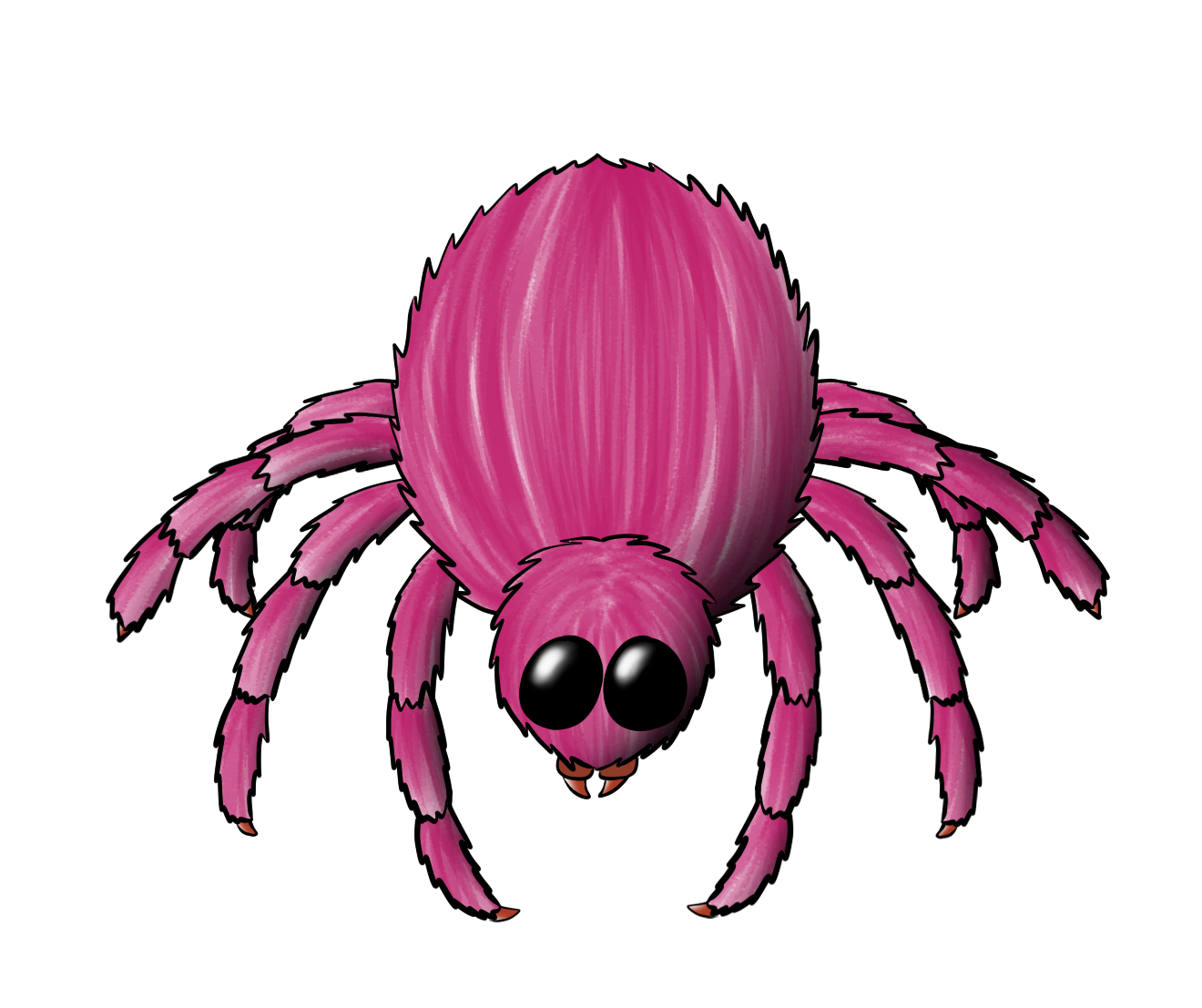 Royalty-free cartoon image of a spider