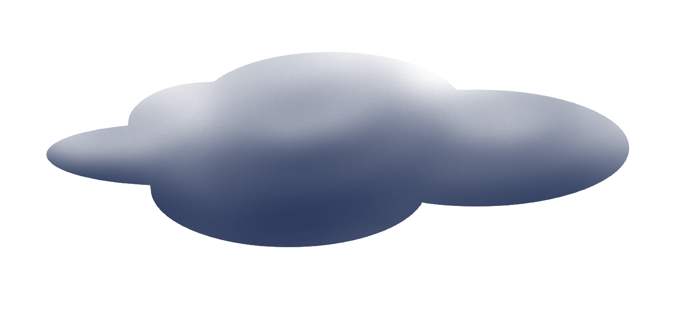 Royalty-free cartoon image of a dark cloud